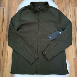 Men’s “Down to the wire” Long sleeved button down